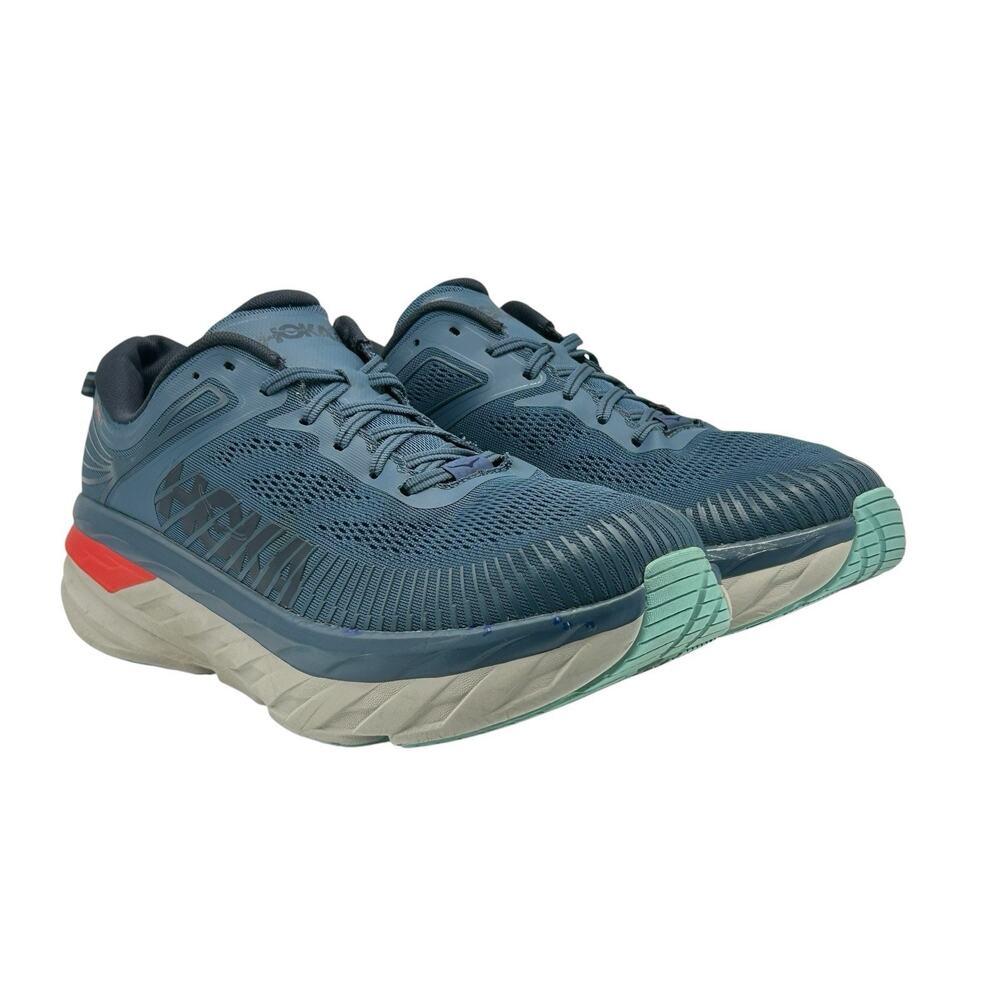 Hoka One One Bondi 7 Mens Size 12.5 Sneakers Gym Running Training Activewear - Picture 5 of 13